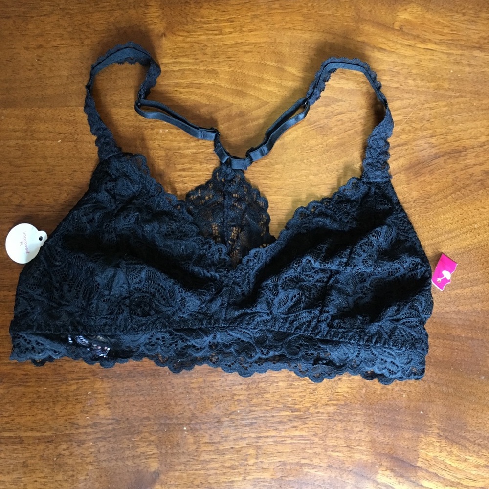 Xhilaration Black Lace Bralette M NEW with Tags